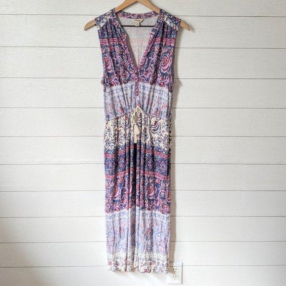 Lucky Brand Dresses & Skirts - Lucky Brand Sleeveless Patterned Midi Dress M